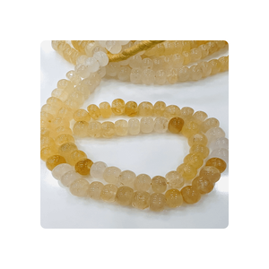 Nouveau Design approvisionnement en vrac naturel jaune Aventurine lisse Rondelle perles 8-10mm taille 8 pouces brin 100% pierre fabrication de bijoux - Product Image 3