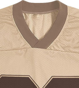 Maillot de football en maille avec logo personnalisé Maillot de sport tendance pour homme Maillot de football en maille coupe courte surdimensionnée pour homme - Product Image 5