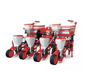Semoir à maïs pneumatique à 4 rangs monté sur tracteur, semoir de précision pour maïs, machinerie agricole avec boîte à engrais - Product Image 5