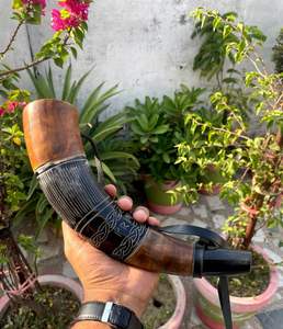 Corne à boire Viking Horn, meilleure qualité avec polonais brillant de l'Inde PAR HF CRAFTS - Product Image 1