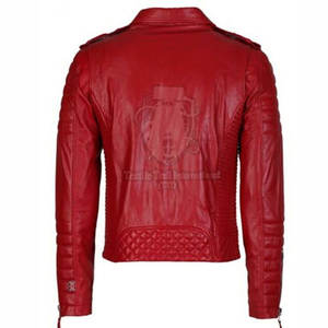 Veste de moto toutes saisons coupe-vent de haute qualité à prix de gros, logo personnalisé, cuir véritable, best-seller - Product Image 2