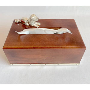 Caja de pañuelos de madera hecha a mano de diseño moderno elegante accesorio de decoración del hogar para soporte de pañuelos perfecto de mesa - Product Image 6