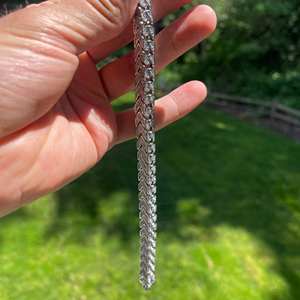 925 Silver plated Hip Hop bracelets Moissanite Diamond Cuban Link Bracelet Pass Diamond Tester Fashion jewelry for <b>Men</b> - Product Image 6