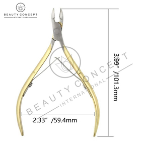 Nouveauté 2026 – Coupe-cuticules professionnel en acier inoxydable plaqué or, poignée dorée, ouverture large, qualité supérieure, best-seller - Product Image 2