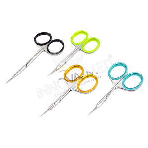 Ciseaux à cuticules à ongles de qualité supérieure poignée ronde colorée ciseaux de manucure outils de beauté ciseaux de coupe de cuticules outil à ongles écologique - Product Image 4