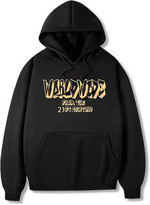 Sudadera con capucha de mezcla de algodón básico del fabricante para hombre, sudadera personalizada transpirable para apliques bordados con logotipo estampado en soplo - Product Image 3
