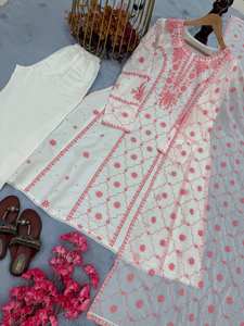 Nouvel ensemble haut et palazzo en soie romaine pure, style moderne, pour mariage et soirée, séchage rapide, toutes saisons - Product Image 3