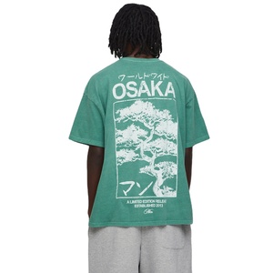 Customize Digital Print 300 Grams Oversized Heavyweight Breathable <b>Short</b> <b>Sleeve</b> Solid T-Shirt High Quality OEM Service Men - Product Image 1