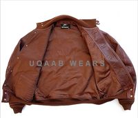 Blouson aviateur A-1 en cuir d'agneau véritable pour homme, style décontracté, effet vieilli, pilote de l'Air Force, vintage, hiver, OEM, écologique