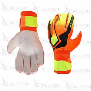Orange Neon Soccer <b>Goalkeeper</b> <b>Gloves</b> With Non Slip Grip Outdoor Sports Protection Gear Football <b>Gloves</b> - Product Image 2