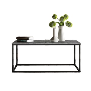 Elegant <b>Black</b> Coated Nesting Coffee Tables Solid Centre <b>Console</b> With Modern Design Customised Shape Size for Living Room - Product Image 2