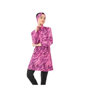 ชุดว่ายน้ำสตรีมุสลิมแขนยาวสวมใส่สบายสไตล์อิสลามคลุมเต็มตัวสไตล์มุสลิมพร้อมฮิญาบและบูร์กา - Product Image 6