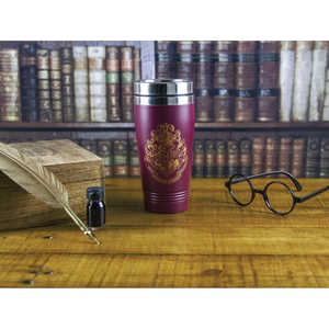 Mug isotherme au design classique Harry Potter avec le blason de Poudlard, bouteille isotherme pour les voyages et les cadeaux d'affaires, articles de boisson - Product Image 3