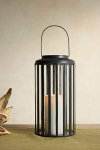 <b>Black</b> Decorative Metal Lantern and Votive <b>Candle</b> <b>Holder</b> for Diwali Tealight and Aromatherapy <b>Candles</b> - Product Image 4