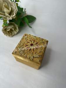 Embroidery Silk Fabric Handmade Jewelry <b>Box</b> Beautiful Design Wholesale Best Price Available Here Good Quality - Product Image 4