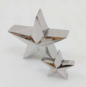 Miroir étoile décoratif de Noël et du Nouvel An, moderne, mobile, élégant, de qualité supérieure, argenté, poli - Product Image 6