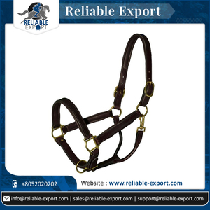 Exportateur indien professionnel de licou de cheval en cuir brun produit de haute qualité du fabricant de cuir expert - Product Image 5