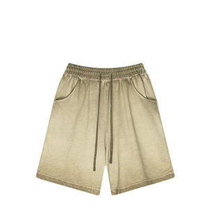 Pantalones cortos deportivos de lavado ácido de calle para hombre, logotipo personalizado impreso, ropa de gimnasio para correr, transpirable, venta al por mayor, logotipo personalizado - Product Image 4