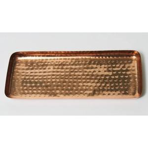 Plateau de service artisanal en cuivre pur, écologique, avec poignées en laiton, style antique, compatible lave-vaisselle, qualité professionnelle - Product Image 4