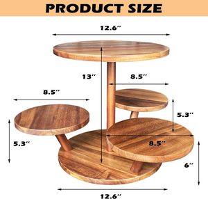 ที่ตั้งคัพเค้ก4ชั้นสำหรับ50คัพเค้กไม้ยืนแสดงเค้กขนมหวาน - Product Image 2