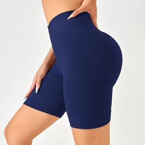 <b>Women's</b> High Waist Breathable Seamed Sports <b>Leggings</b> Gym Yoga Shorts with Tummy Control Fitness Clothing - Product Image 4