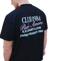 T-shirt Homme Oversize Noir Uni 100% Coton Respirant à Manches Courtes – Nouvelle Collection 2025 – Idéal pour Tenue Décontractée