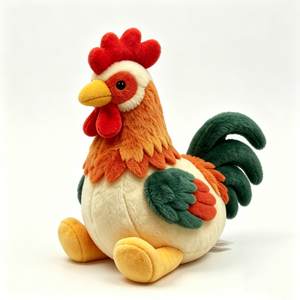 Rooster plush, stuffed rooster toy, farm rooster stuffed animal, <b>cute</b> chicken plushie - Product Image 2