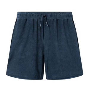 Pantalones cortos informales de algodón para hombre, cintura elástica con cordón y bolsillos, sólidos, transpirables, holgados, para entrenamiento en la playa, gimnasio, deporte - Product Image 5