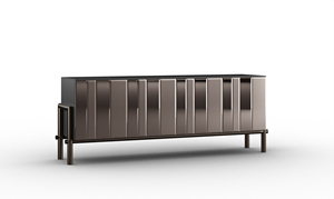 Italian Design Contemporary Wood Buffet Cabinet High-End Mozart <b>Sideboard</b> <b>Storage</b> for Luxury Home Hotel - Product Image 2