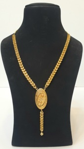 Juego de Joyería Vintage de Latón Chapado en Oro de 24k, Collar, Aretes y Anillo con Diseño de Borlas, Regalo de Boda para Mujer - Product Image 2