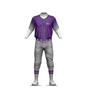 Custom Team Baseball Uniform With Breathable Jersey And Reinforced Double <b>Knit</b> Pants Game Ready Baseball Uniform - Product Image 1