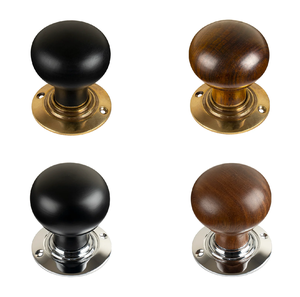 ลูกบิดและมือจับไม้มะม่วงลูกบิดลิ้นชักหลุมเดียวตู้ครัวใช้ - Product Image 3