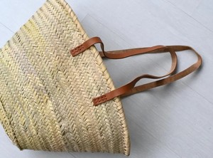 Sac à bandoulière en paille, sac de marché, panier de plage, panier de marché, panier de paille, cadeau écologique, panier de vacances, panier en palmier - Product Image 3