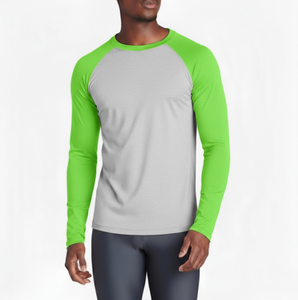 Ajuste de compresión rashguard BJJ top de manga larga personalizado para jiu jitsu MMA grappling entrenamiento de lucha libre no GI rendimiento de entrenamiento - Product Image 2