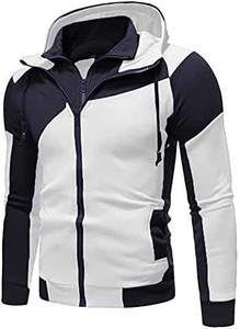 Conjunto de chándal deportivo de dos piezas para hombre, chándal de entrenamiento para gimnasio, sudadera transpirable con capucha y pantalones, aspecto deportivo - Product Image 5