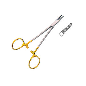 Portaagujas Neivert de Alta Calidad, de Carburo de Tungsteno y Acero Inoxidable, Instrumento Quirúrgico Recto, Fuente de Alimentación Manual, CE - Product Image 3