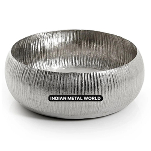 Bol en métal argenté et doré de meilleure qualité pour les mariages Vaisselle décorative vintage écologique pour servir des bonbons au chocolat Dessert - Product Image 4