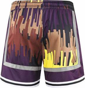 Pantalones cortos de malla deportivos informales para hombre más vendidos, secado rápido y transpirable, patrón sólido, teñido liso para la venta en línea - Product Image 3