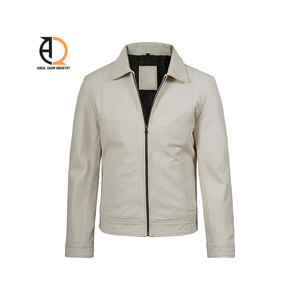 Chaqueta de Invierno Personalizada con Cremallera, Bordado Completo, Algodón, Cuero Grueso, Corte Cuadrado, Chaqueta de Cuero Extra Grande con Cremallera para Hombre - Product Image 4