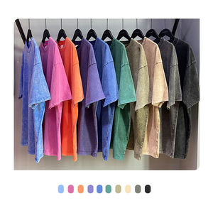 Prix usine de haute qualité 100 coton hommes T-shirts goutte épaule surdimensionné quantité minimale de commande 1pc T-shirt gaufrage T-shirt pour hommes - Product Image 3