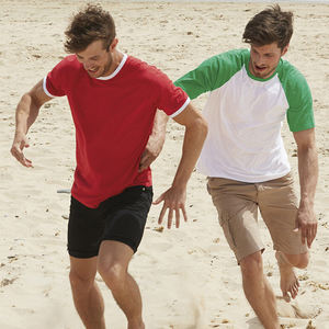 3055c T-shirt de sonnerie à manches courtes en jersey Bella et toile pour hommes T-shirt de sonnerie en coton pour hommes - Product Image 6