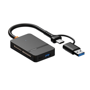 <span class=keywords><strong>Lecteur</strong></span> <span class=keywords><strong>de</strong></span> <span class=keywords><strong>carte</strong></span> USB-C pour SD DHC <span class=keywords><strong>SDXC</strong></span> multi-ports ordinateur portable et téléphone portable Installation externe caméra compatible USB - Product Image 1