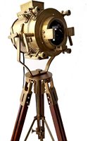 Théâtre antique LED lampadaire rétro projecteur nautique en bois trépied Studio Focus pour bureau décor et accessoires