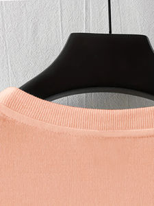 Camiseta de manga corta de cuello redondo informal y cómoda con estampado de letras CUALQUIER ajuste holgado de verano de algodón puro 100% para hombre - Product Image 4