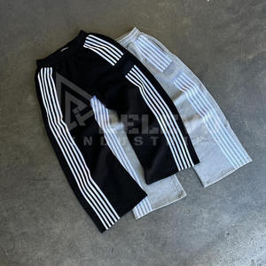 Pantalons de survêtement personnalisés en molleton français droit, décontractés, teints en uni, pour hommes, fabriqués au Pakistan, légers pour le printemps - Product Image 5