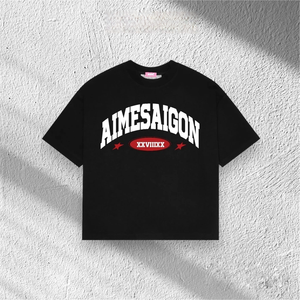 ODM OEM T-shirt unisexe oversize Boxy imprimé vêtements brodés courte version grande taille fabriqué au Vietnam pour femmes hommes - Product Image 1