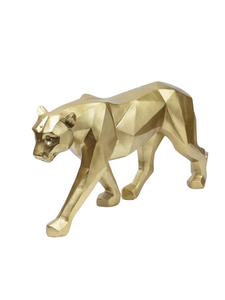 Lion Animal Sculpture décoration de la maison Art artisanat Animal décor à la maison à la main en aluminium luxe Art moderne Antique or Figurine - Product Image 2