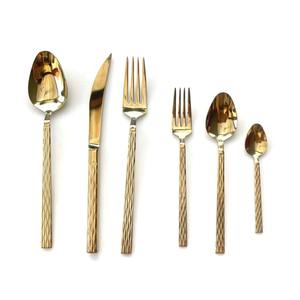 Juego de Cubiertos de acero inoxidable, juego de cubiertos perfecto para la cocina, mesa, Hotel, uso doméstico, juegos de cubiertos recubiertos de Color negro, mango de Metal - Product Image 2