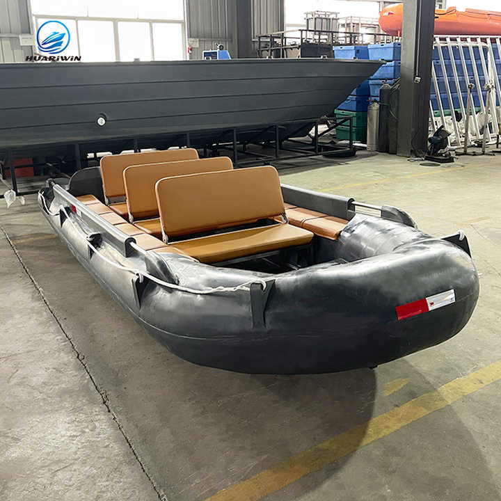 Rotational Molding Manufactured Customized RIB 4.5M Grey Boat Rescue ...