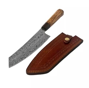 Ensemble de couteaux de chef en acier damas forgés à la main personnalisés lame tranchante pour usage quotidien en cuisine couteau SCL - Product Image 2